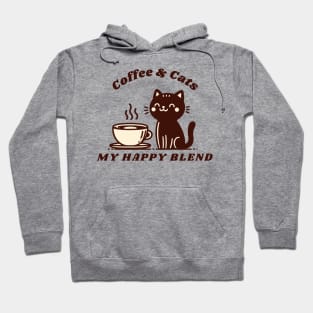 Coffee & Cats My Happy Blend - Color Edition Hoodie